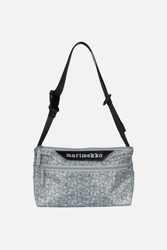 Marimekko Neat Crossbody Piirto Unikko Small Grey/Black