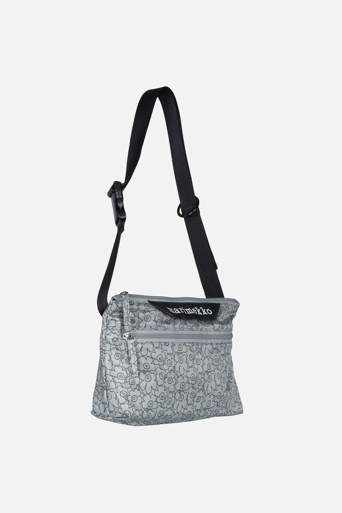 Marimekko Neat Crossbody Piirto Unikko Small Grey/Black