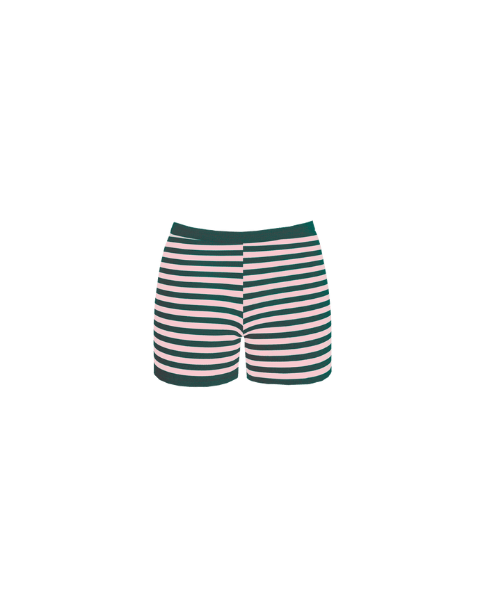 MARLA SHORTS PINK FOREST STRIPE