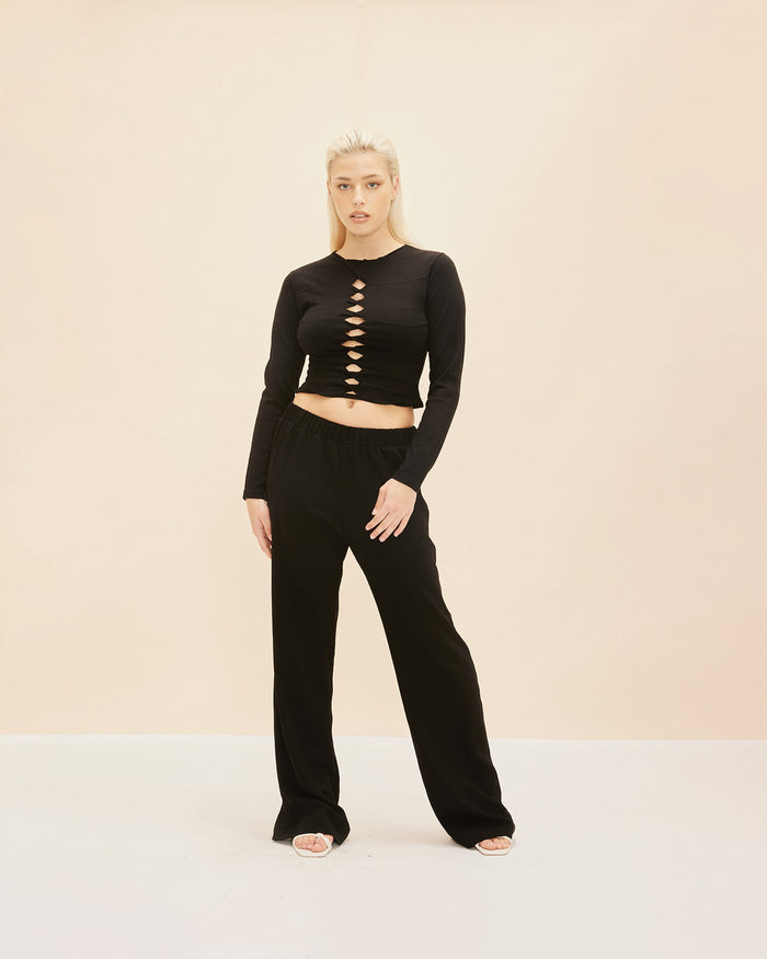 MARS TWIST LONG SLEEVE BLACK