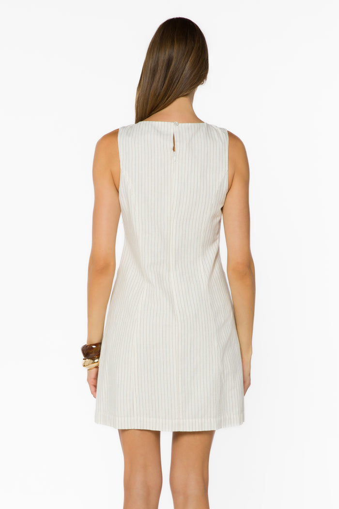 Matilda Mulch Pinstripe Dress