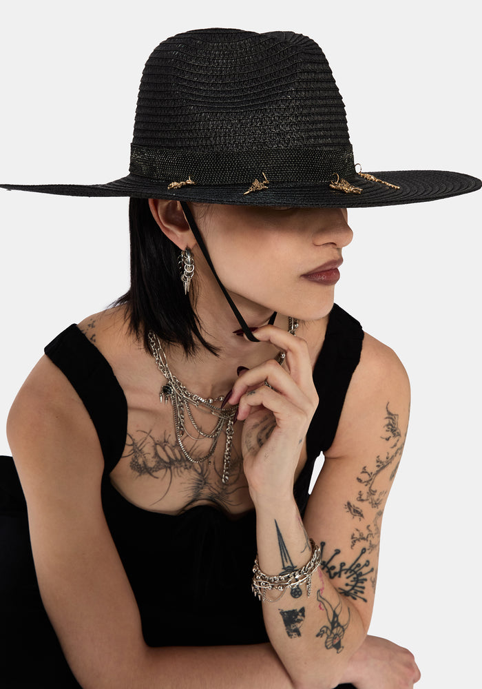 Maypole Fairy Wide Brim Straw Hat