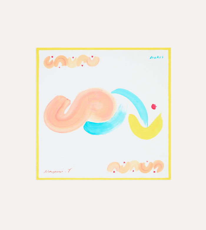 Mayumi Y. for Drake’s Brush Print Silk Bandana