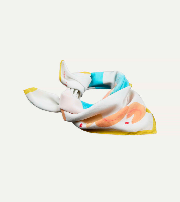 Mayumi Y. for Drake’s Brush Print Silk Bandana