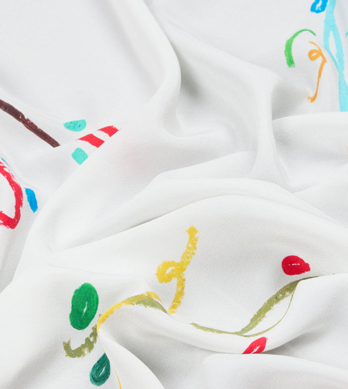 Mayumi Y. for Drake’s Pastel Print Silk Bandana