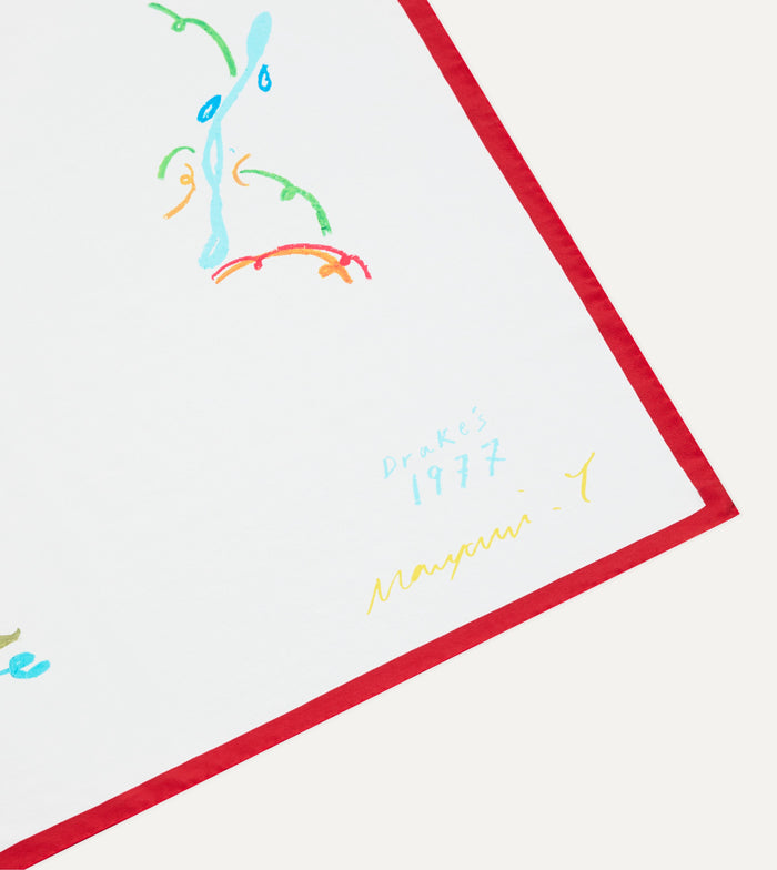 Mayumi Y. for Drake’s Pastel Print Silk Bandana