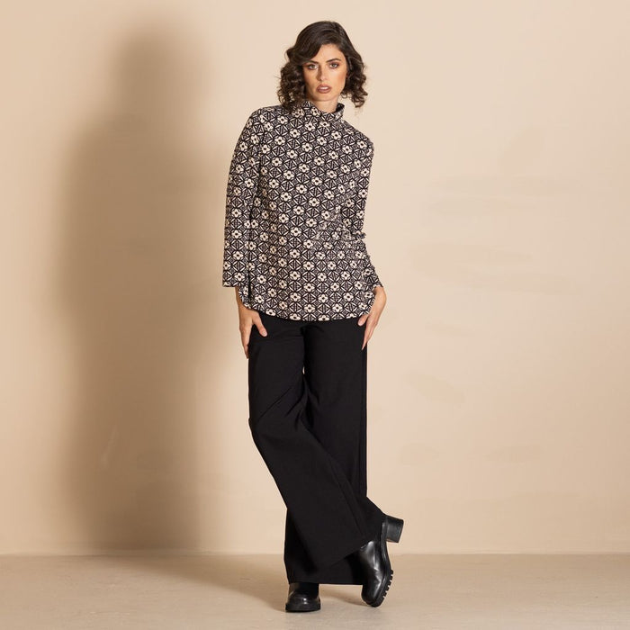 Megan Salmon - Emblem Hi Crew Sweater - MSW26-M6725
