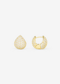 Women's gold pave earrings
