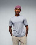 Men's 100% Merino T-shirt - Mid Grey Marle