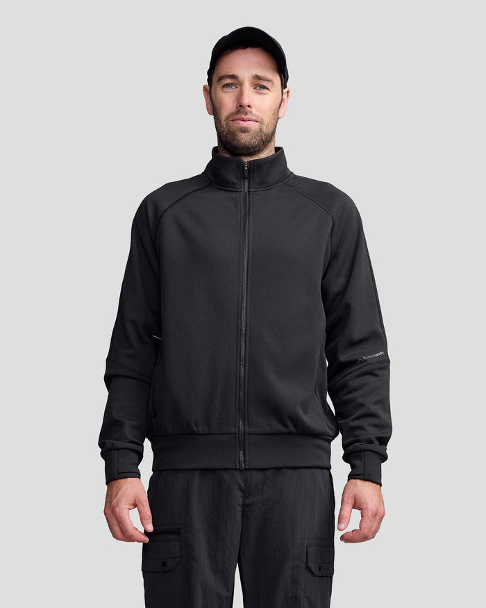 Men’s Anytime Knit Bomber Jacket -  Black Stingray