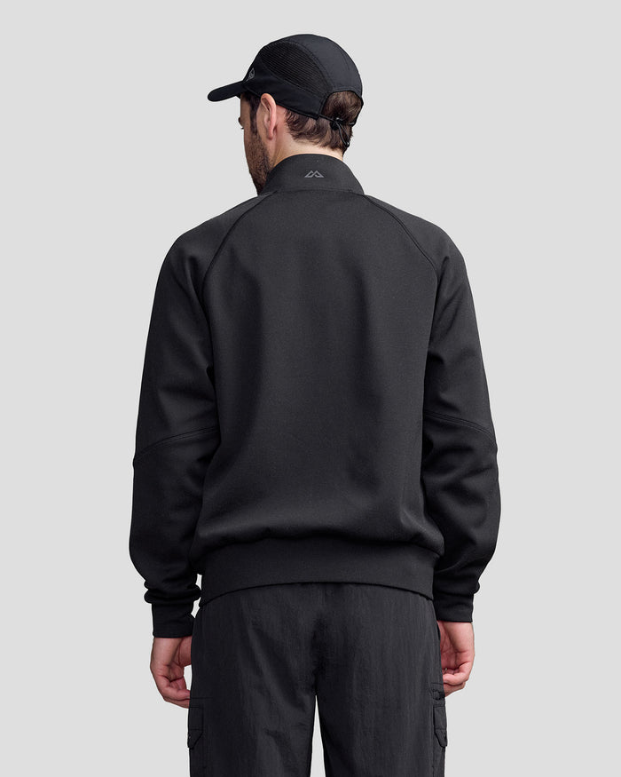 Men’s Anytime Knit Bomber Jacket -  Black Stingray