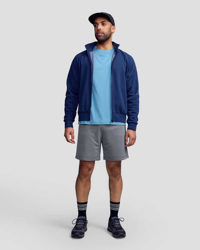 Men’s Anytime Knit Bomber Jacket -  Classic Navy