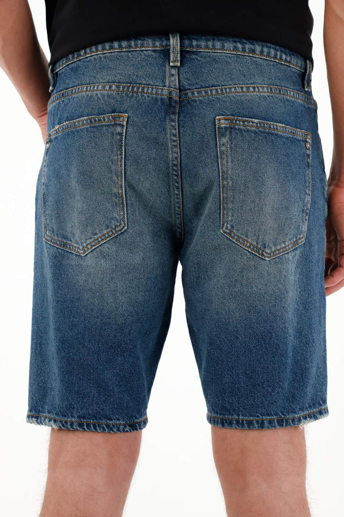 Men's Blue Nudy Shorts
