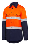 Men's Hi Vis Long Sleeve Lightweight Drill Shirt 07940