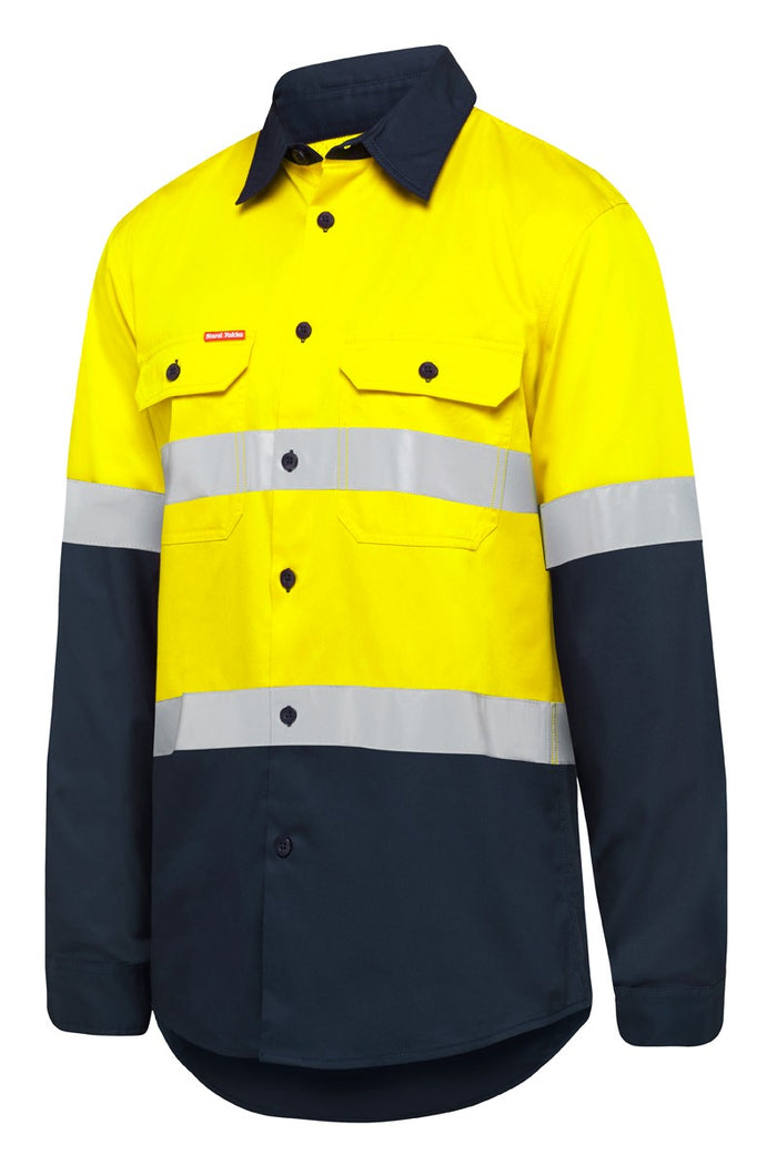 Men's Hi Vis Long Sleeve Lightweight Drill Shirt 07940