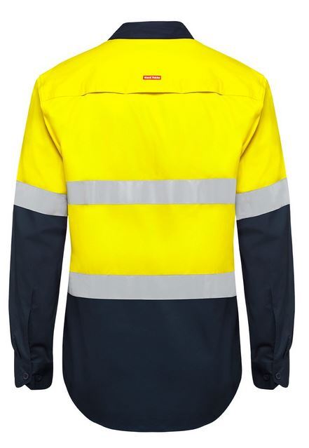 Men's Hi Vis Long Sleeve Lightweight Drill Shirt 07940