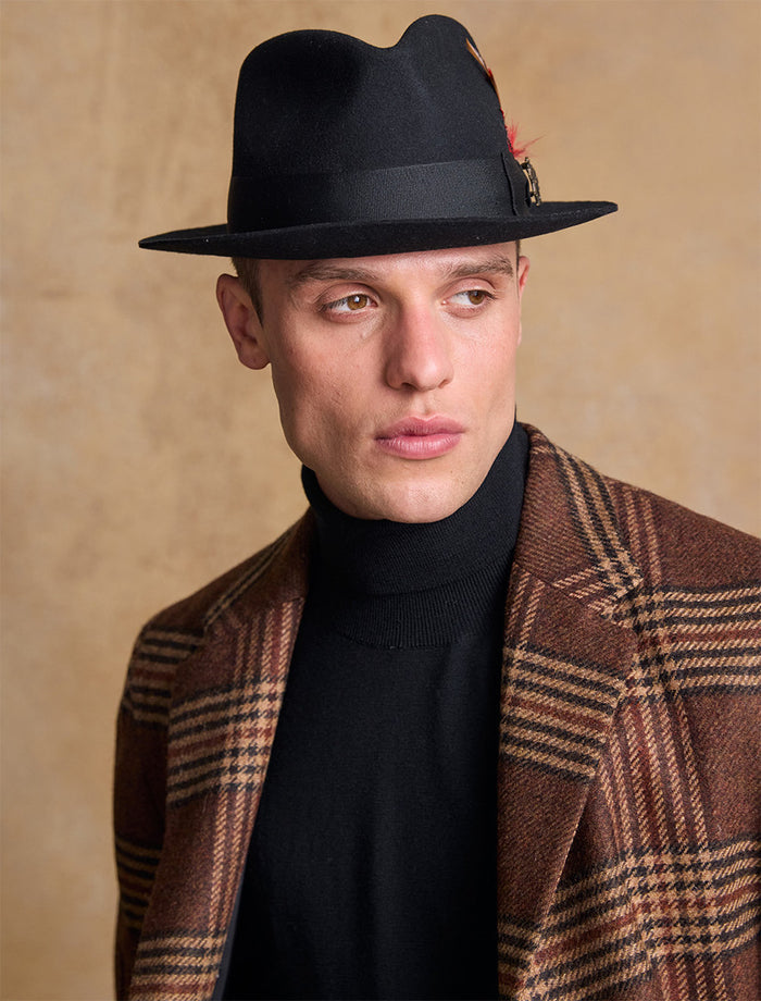Men's Kildare Trilby Felt Hat #color_black