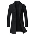 Mens Long Coat - Black - Dubai Offers Today