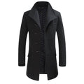 Mens Long Coat - Charcoal - Dubai Offers Today