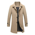 Mens Long Coat - Light Beige - Dubai Offers Today