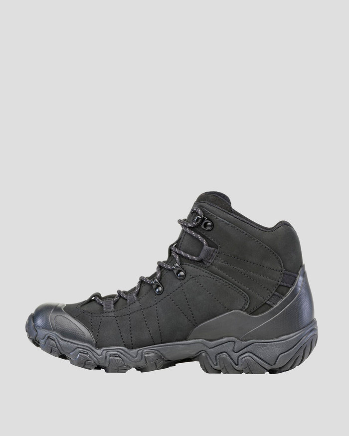 Men's Oboz Bridger Mid Hiking Boots - Wide  - Black Sea
