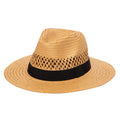 Men's Paper Fedora W Vents | Tobacco San Diego Hat Company HAT