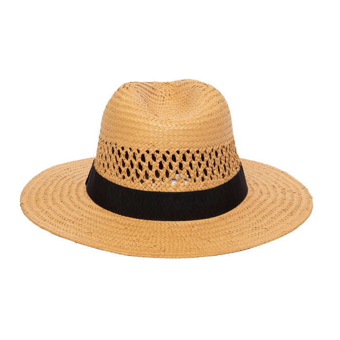 Men's Paper Fedora W Vents | Tobacco San Diego Hat Company HAT