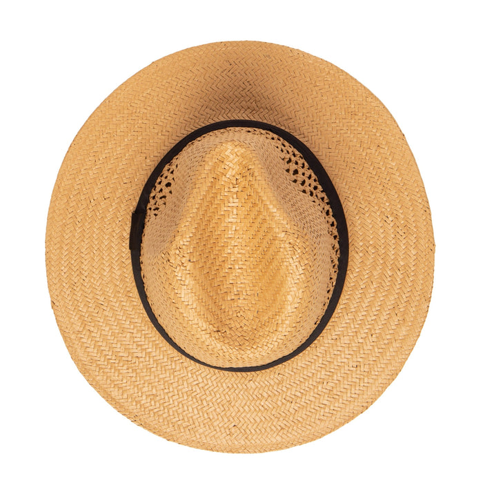 Men's Paper Fedora W Vents | Tobacco San Diego Hat Company HAT