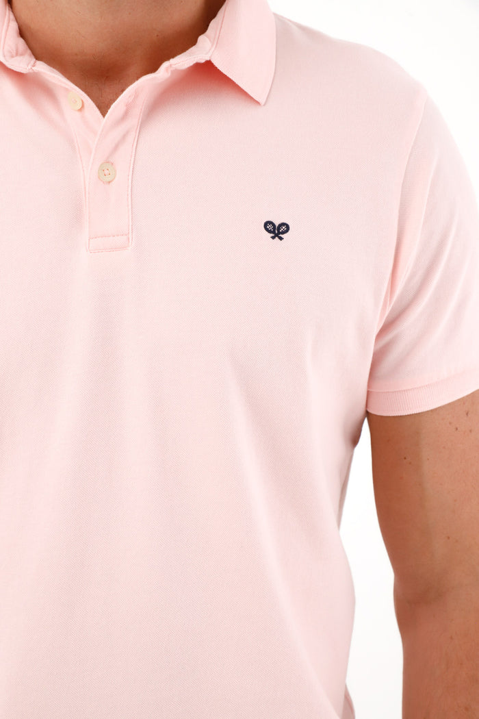 Men's Pink Polo Shirt