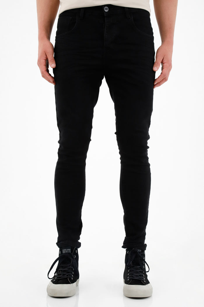 Men's Super Skinny Black Jeans