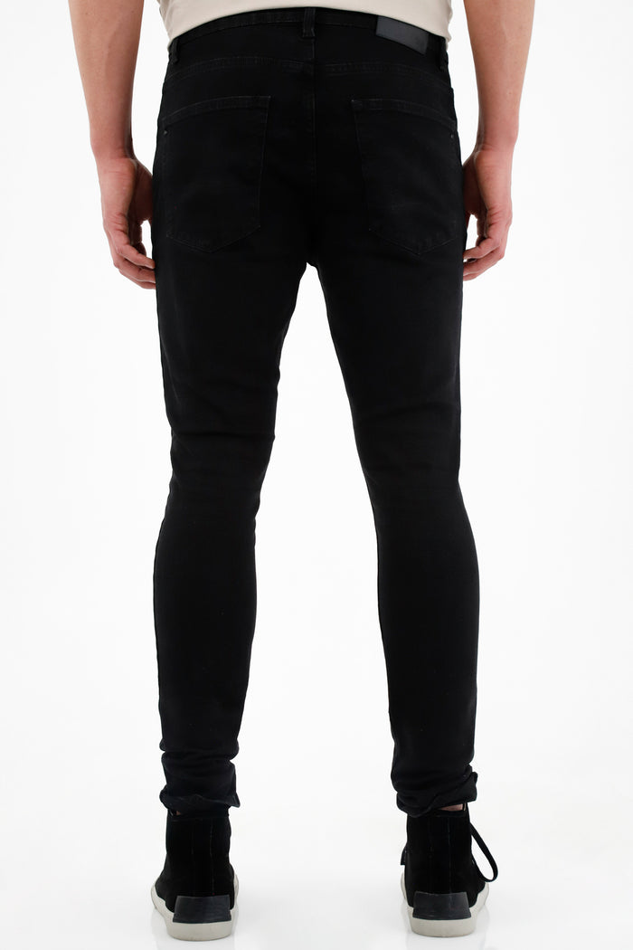 Men's Super Skinny Black Jeans