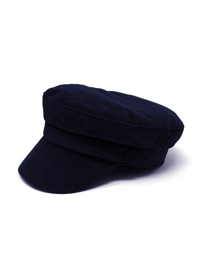 Wild Atlantic Skipper Cord Cap- Navy #color_navy