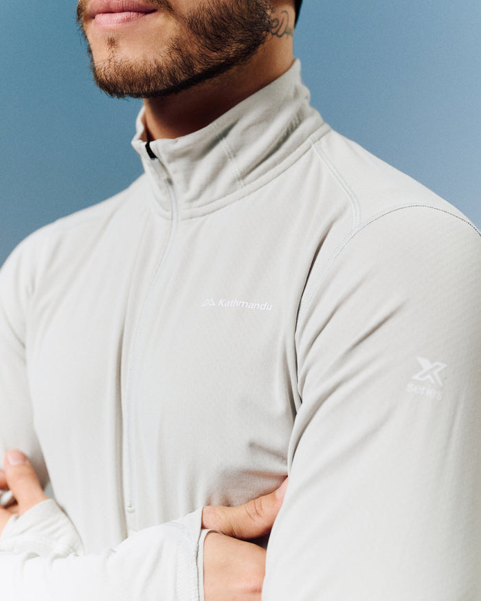 Men's XT Series Octa Fleece 1/2 Zip Long Sleeve Top - Mist