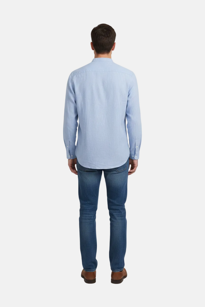 Merax Blue Long Sleeve Shirt - Back