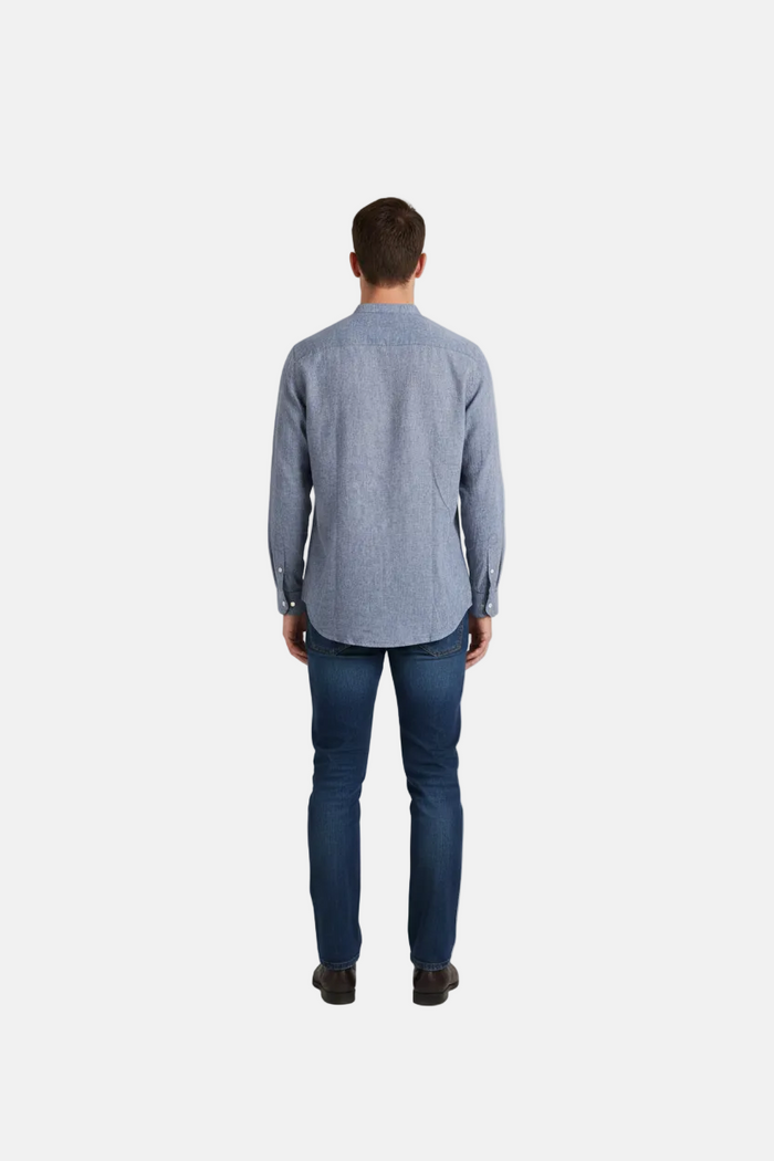 Merax Indigo Long Sleeve Shirt - Back