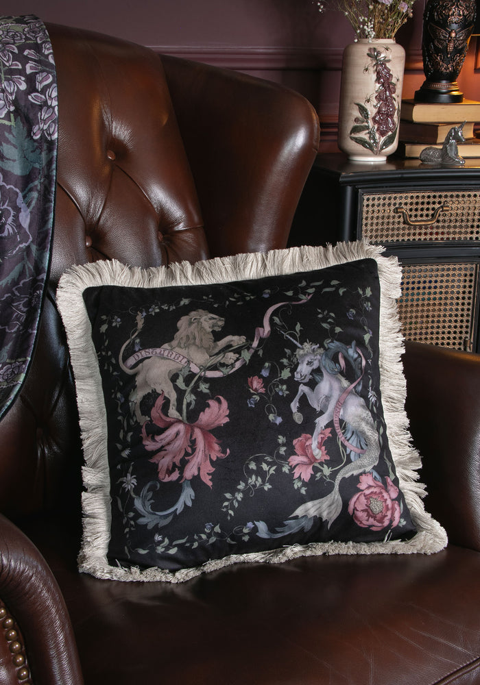Merunicorn Fringed Edge Cushion