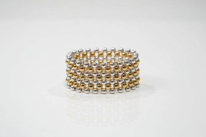 M&H - Silver Beaded Ring