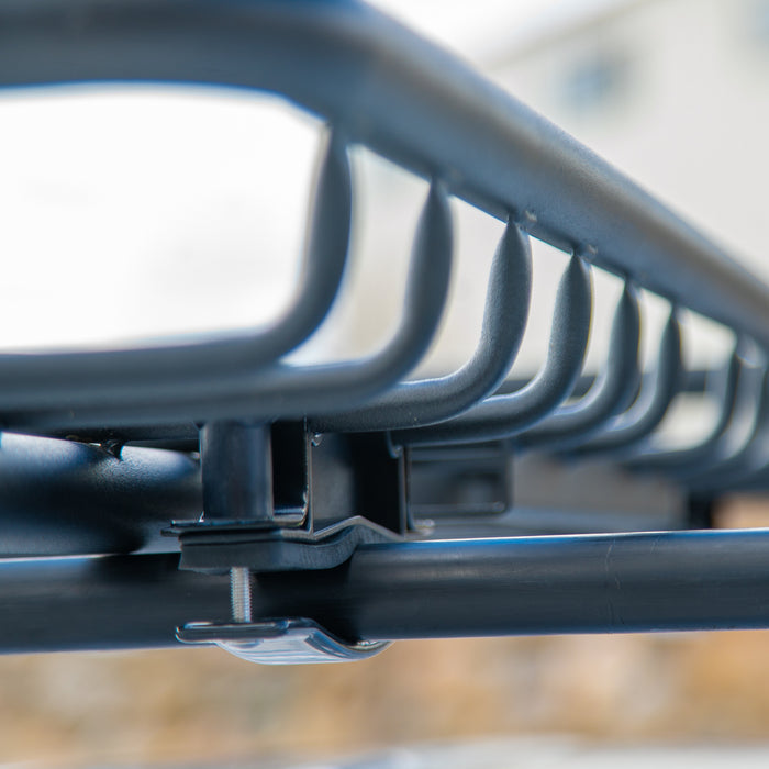 Saris MHS Cargo Roof Attachment — top view showing roof bar and crossbar