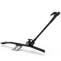 Saris MHS UNO Single-Arm Tray — wheel cradle and ratchet strap detail