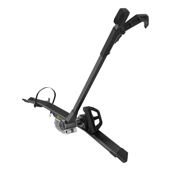 Saris MHS UNO Add-On Single-Arm Tray — cradle depth and arm geometry detail