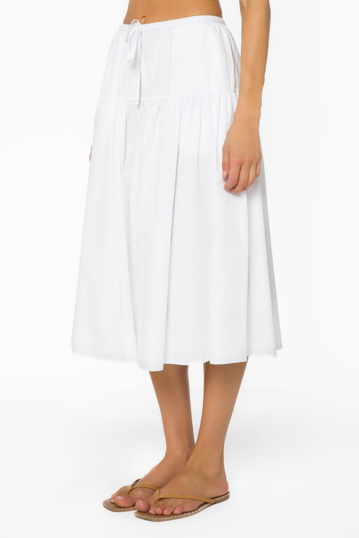 Miley Optic White Skirt