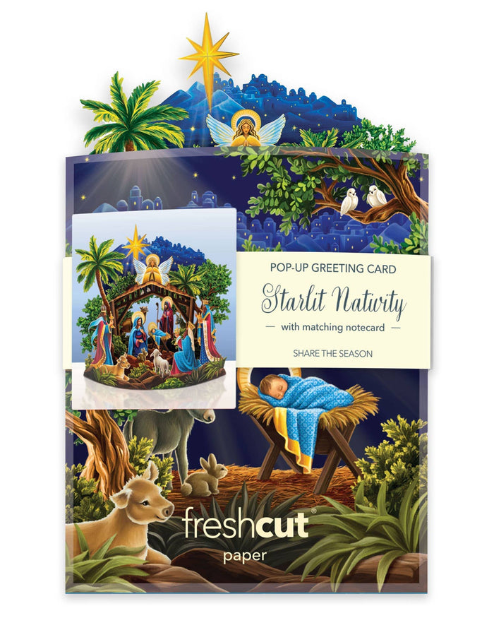 Mini Nativity (10 Mini Pop-up Greeting Cards) FreshCut Paper LLC