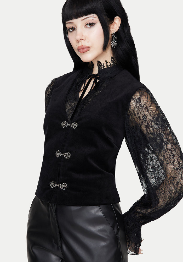 Mire Sleeveless Corduroy Waistcoat Top
