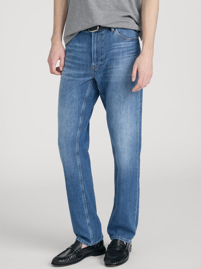 Jeans on model side