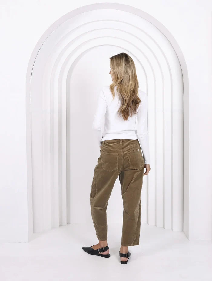 Monaco - Toni Barrel Jeans Sage Cord