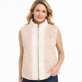 Moncler Tournel Beige Teddy Padded Vest – Women’s Luxury Gilet