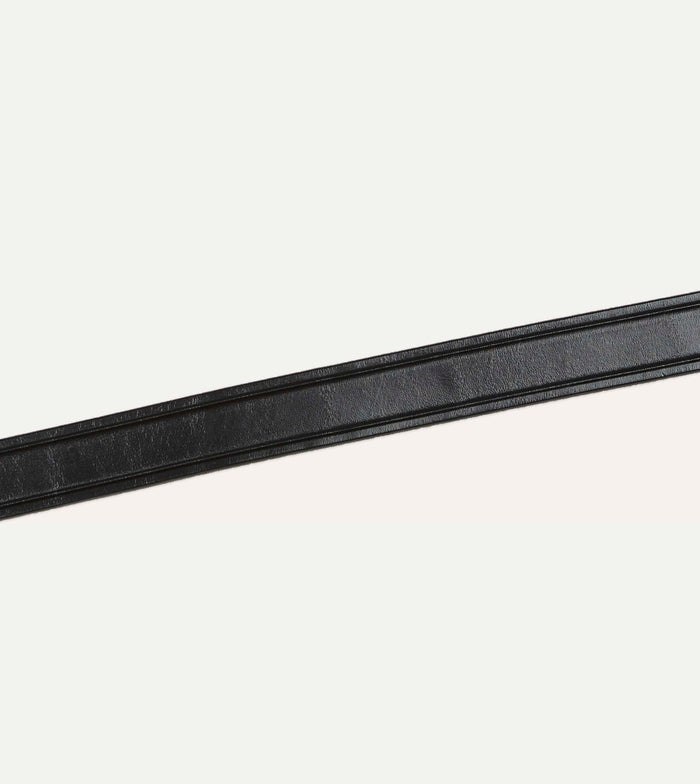 Monitaly Extended 1" Black Leather Belt