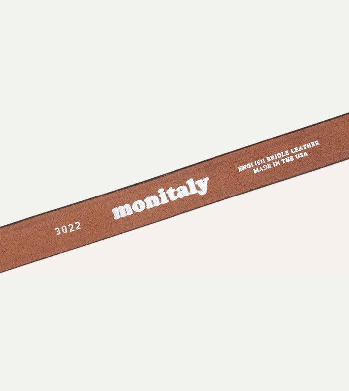 Monitaly Extended 1" Oakbark Leather Belt