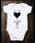 MOTHERS DAY- Our 1st Mother’s Day & CURRENT YEAR❤️baby vest🖤🦔 Claxton Creations GB