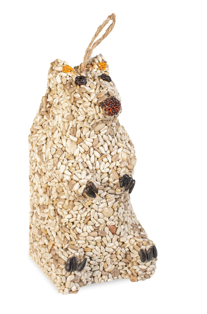 Mr. Bird Snow Bear Birdseed Animal Hanger Mr. Bird bird feeder